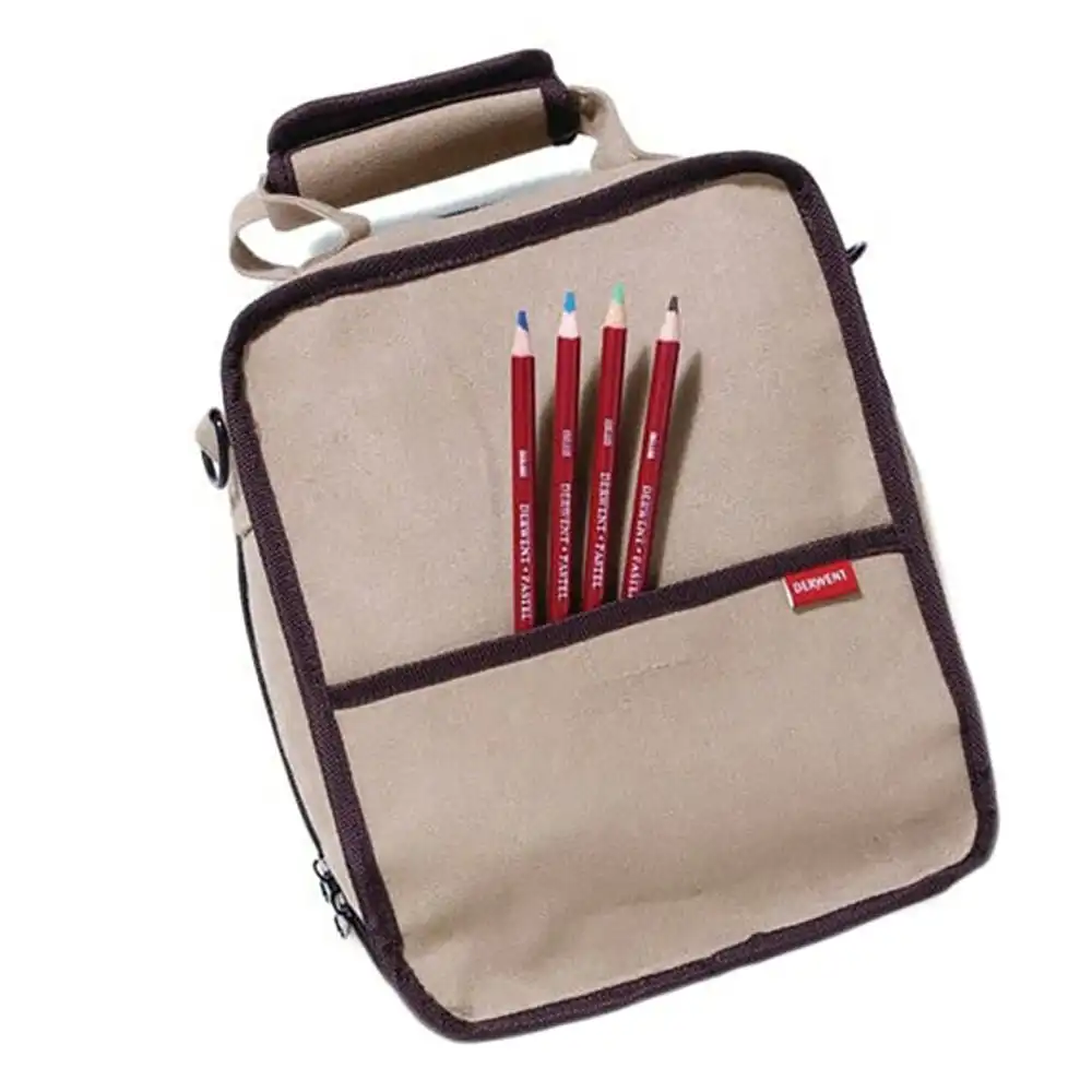 Derwent Academy 27.5cm Carry-All Shoulder Bag for Art Pencils/Stationery Storage