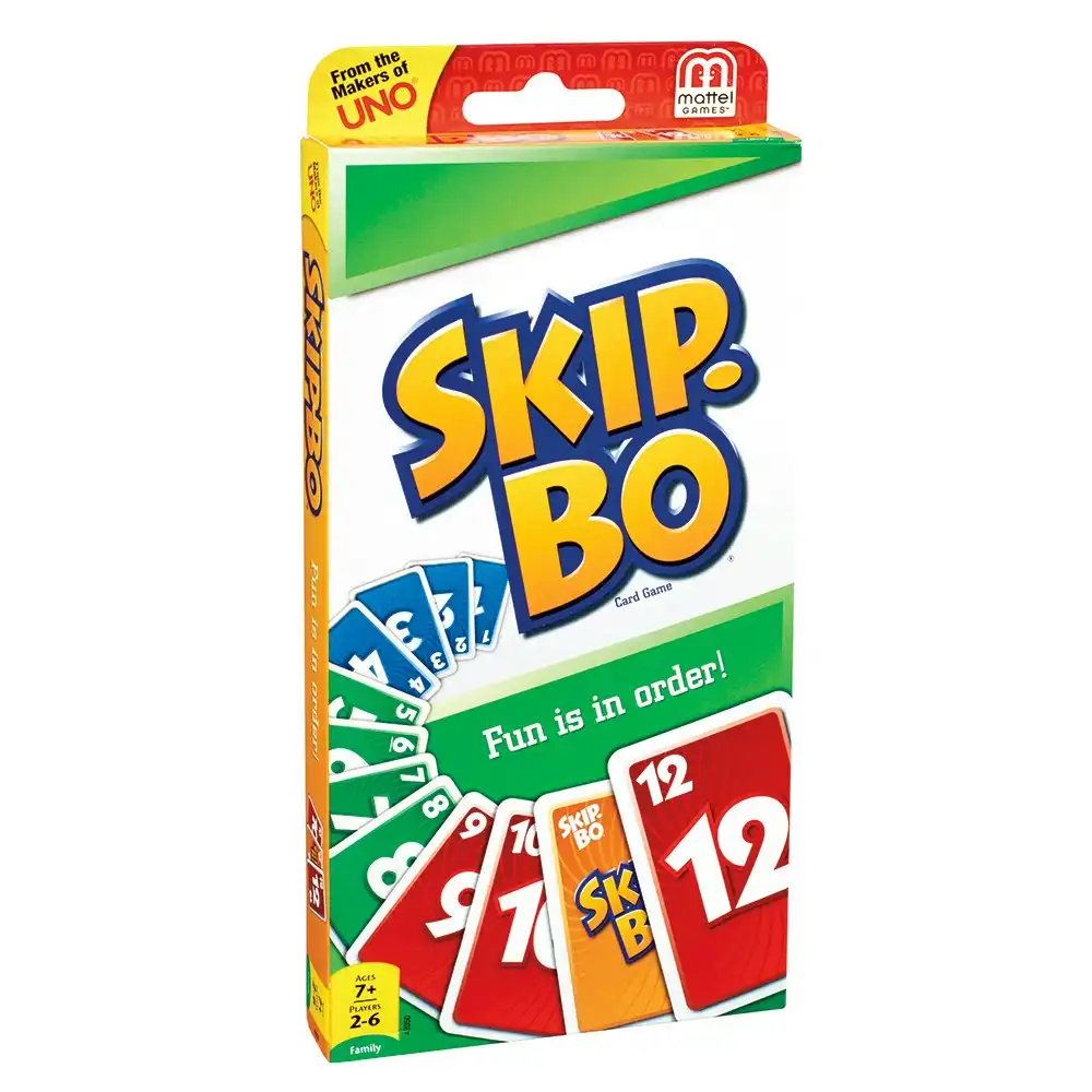 Mattel Games Skip Bo Card Sequencing Number Game Kids/Child 7y+ Family Fun Toy