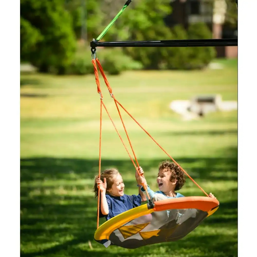 Slackers 102cm Sky Adventure Round Kids Tree/Ceiling Hanging Swing