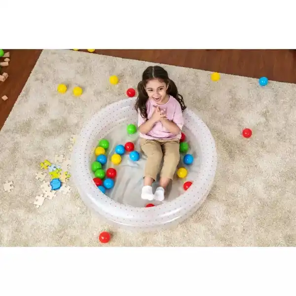 Bestway Splash & Play 91cm Inflatable 2-Ring Ball Pit Pool Kids/Children 2y+