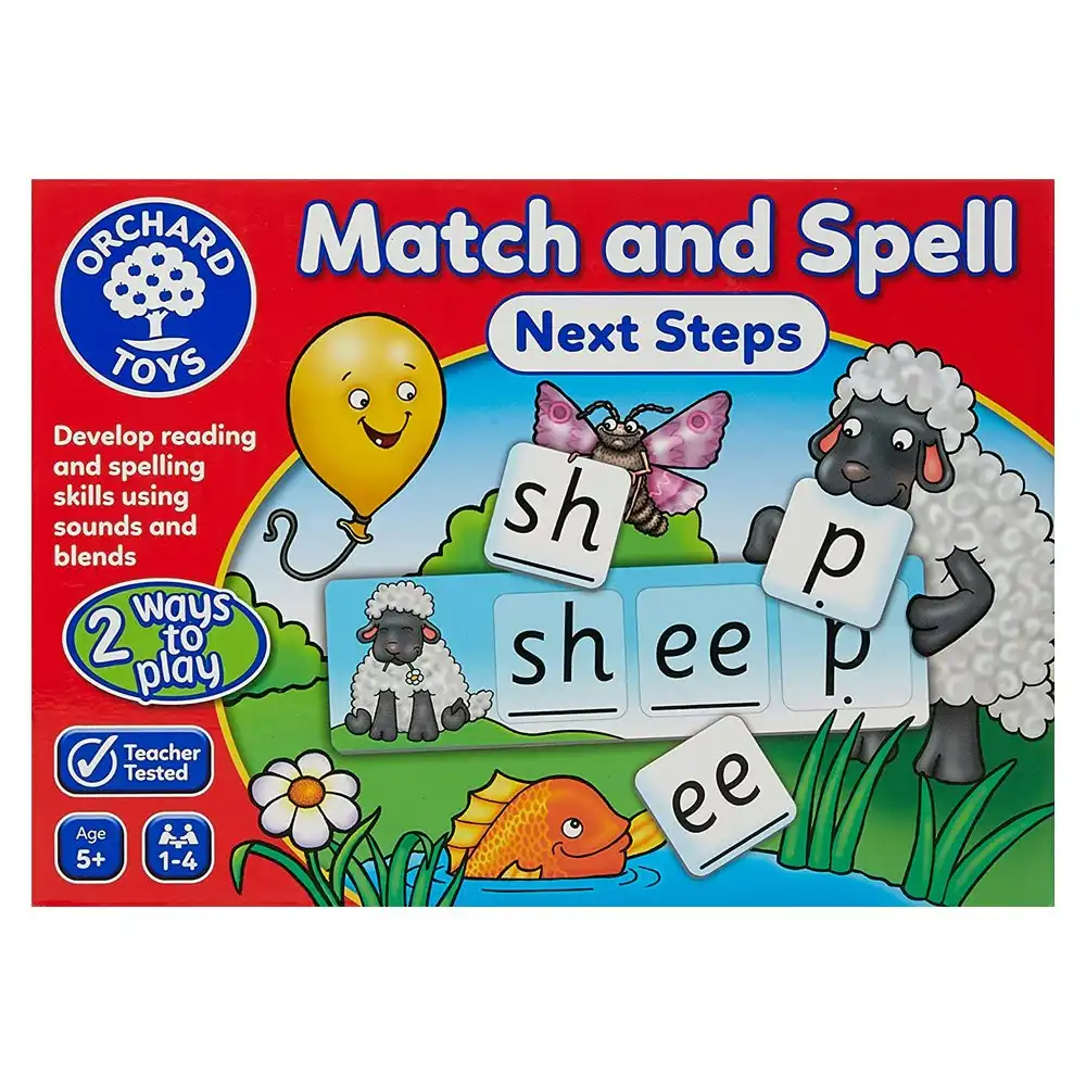 Orchard Toys Game Match & Spell Next Steps Kids Educational Board/Card Toy 5y+