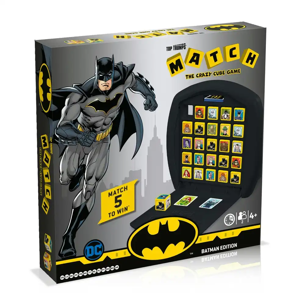 Match The Crazy Cube Family/Kids/Party Tabletop Board Game Batman Edition 4y+