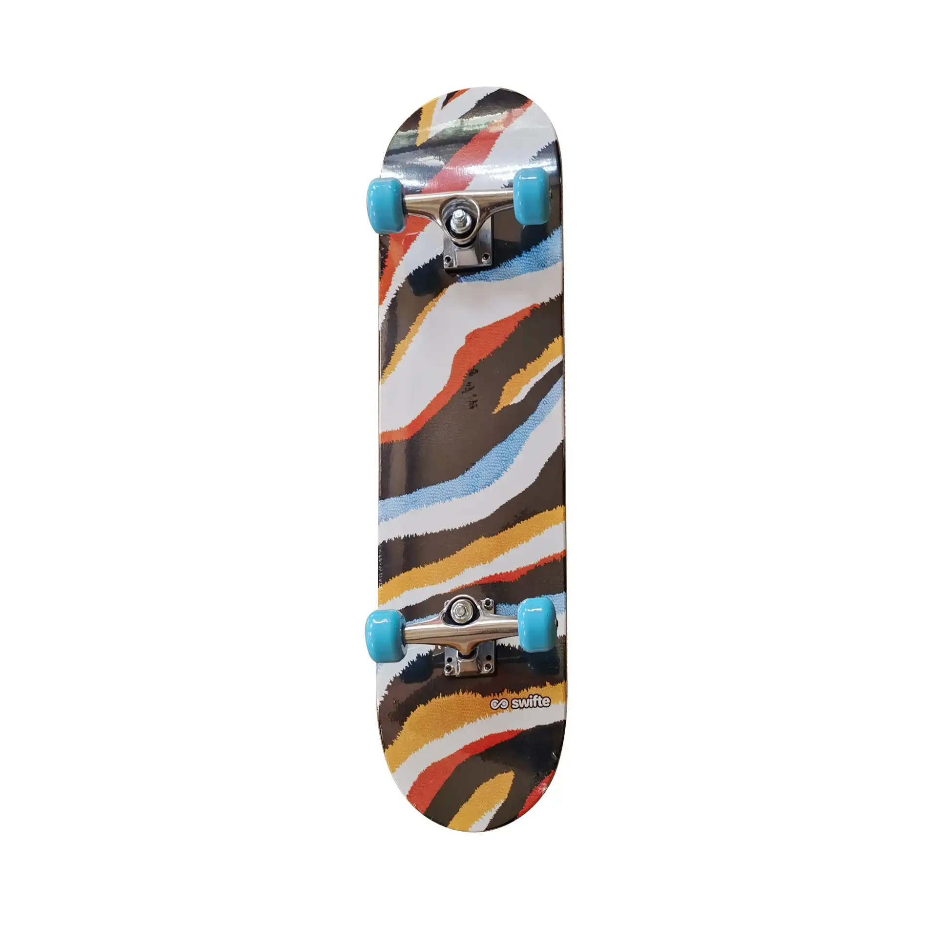 Swifte 31 X 8" Skateboard - Multicolour Zebra