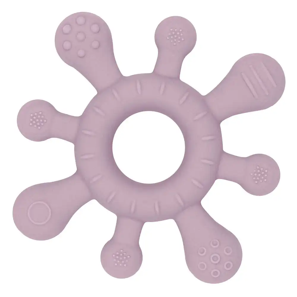 Playground by Living Textiles | Silicone Splash Teether - Dusty Mauve