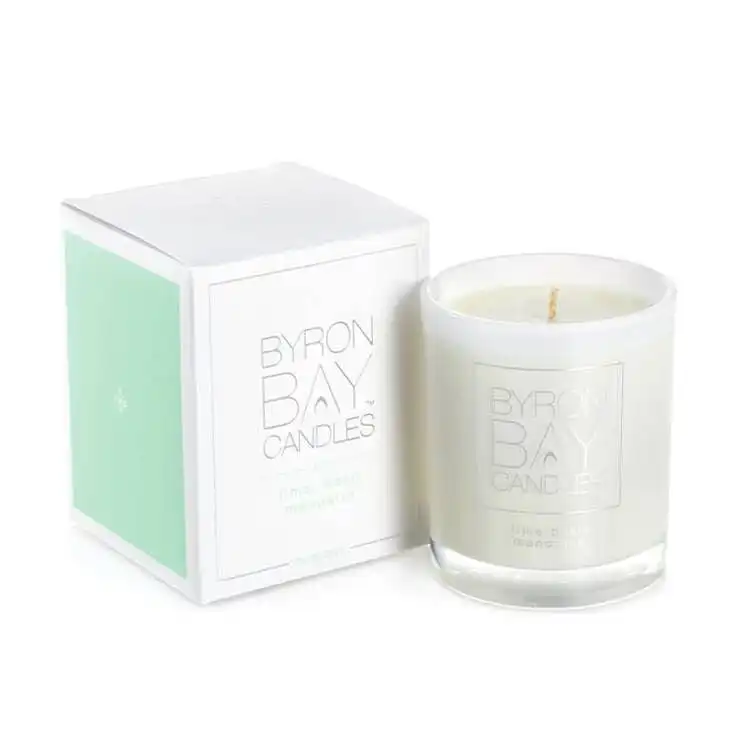 Byron Bay | Lime, Basil, Mandarin  Large 50 Hour Scented Pure Soy Candle