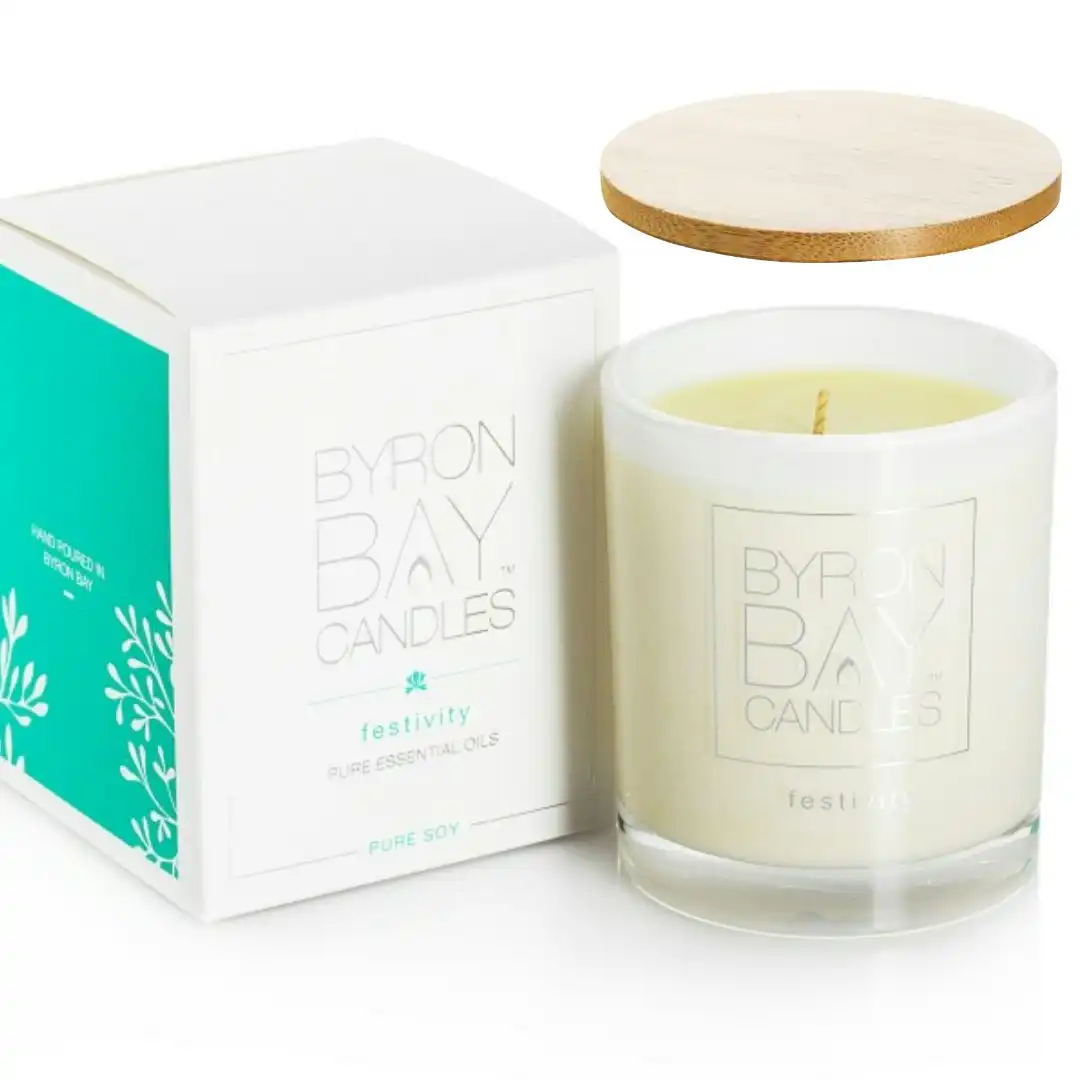 Byron Bay | Festivity - Large 50 Hour Scented Pure Soy Candle