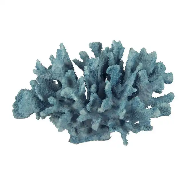 Blue Faux Coral B Ornament