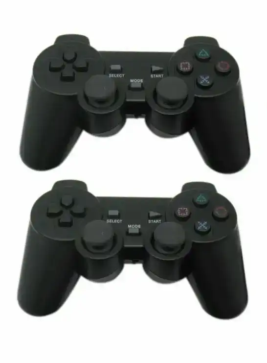 [2 Pack] Sony PS2 Compatible 2.4G Wireless Twin Shock Game Controller Joystick Joypad
