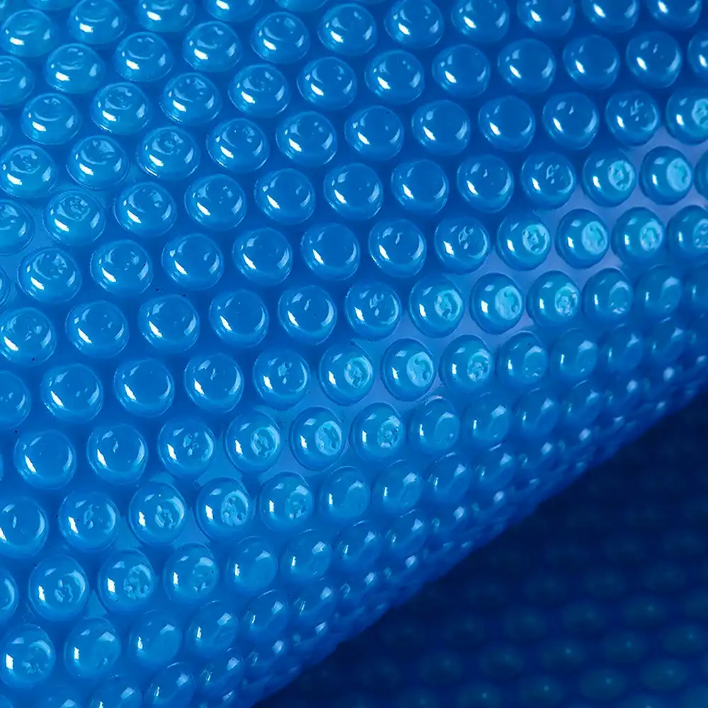 Aurelaqua Swimming Pool Cover 500 Micron Outdoor Solar Blanket Bubble Thermal Blue 10x5m