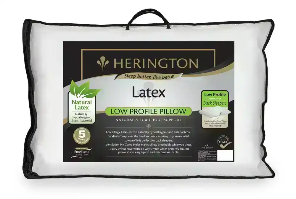 Herington Latex Low Profile Pillow