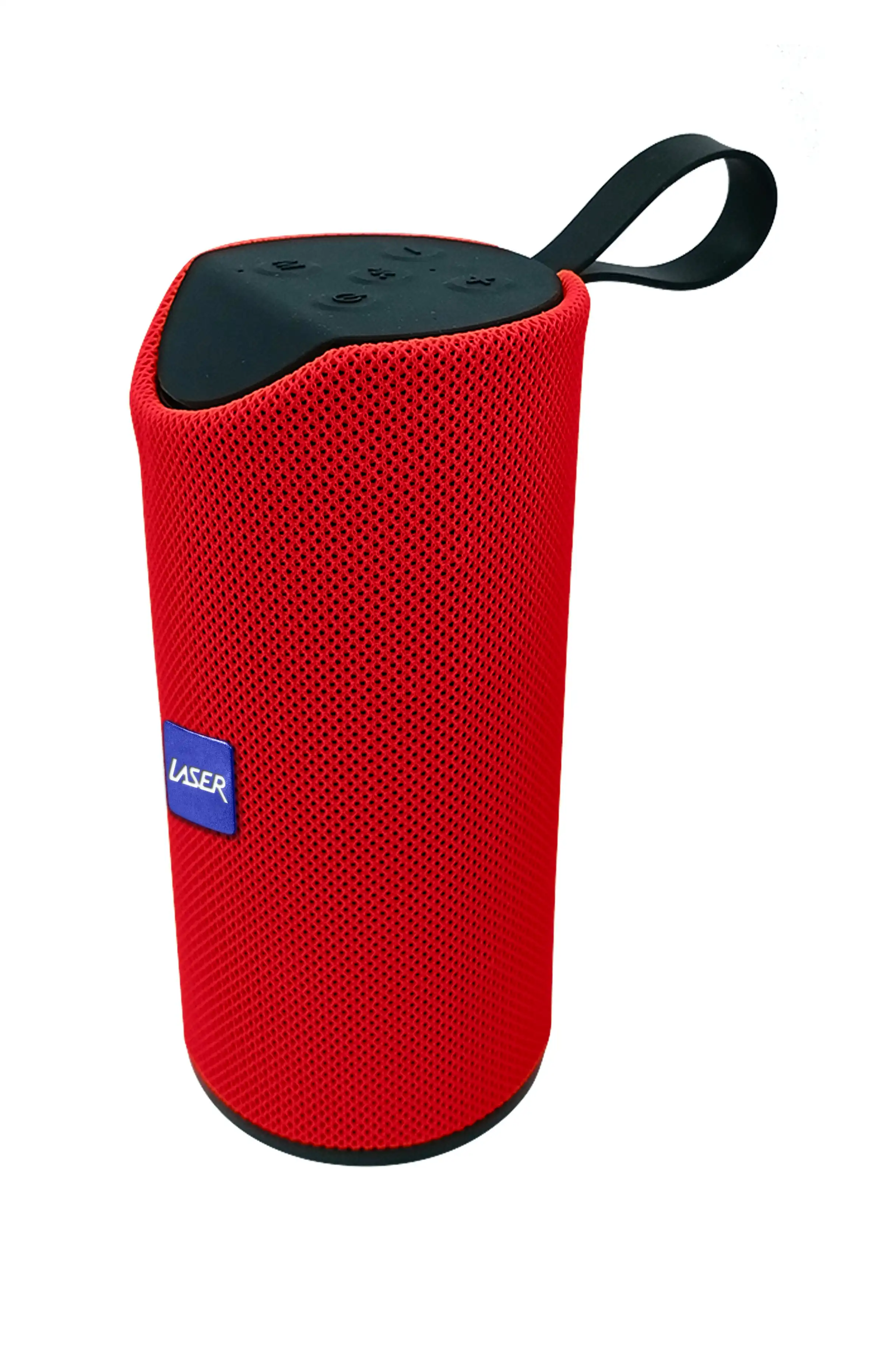 Laser Barrell Bluetooth Splashproof Speaker Red