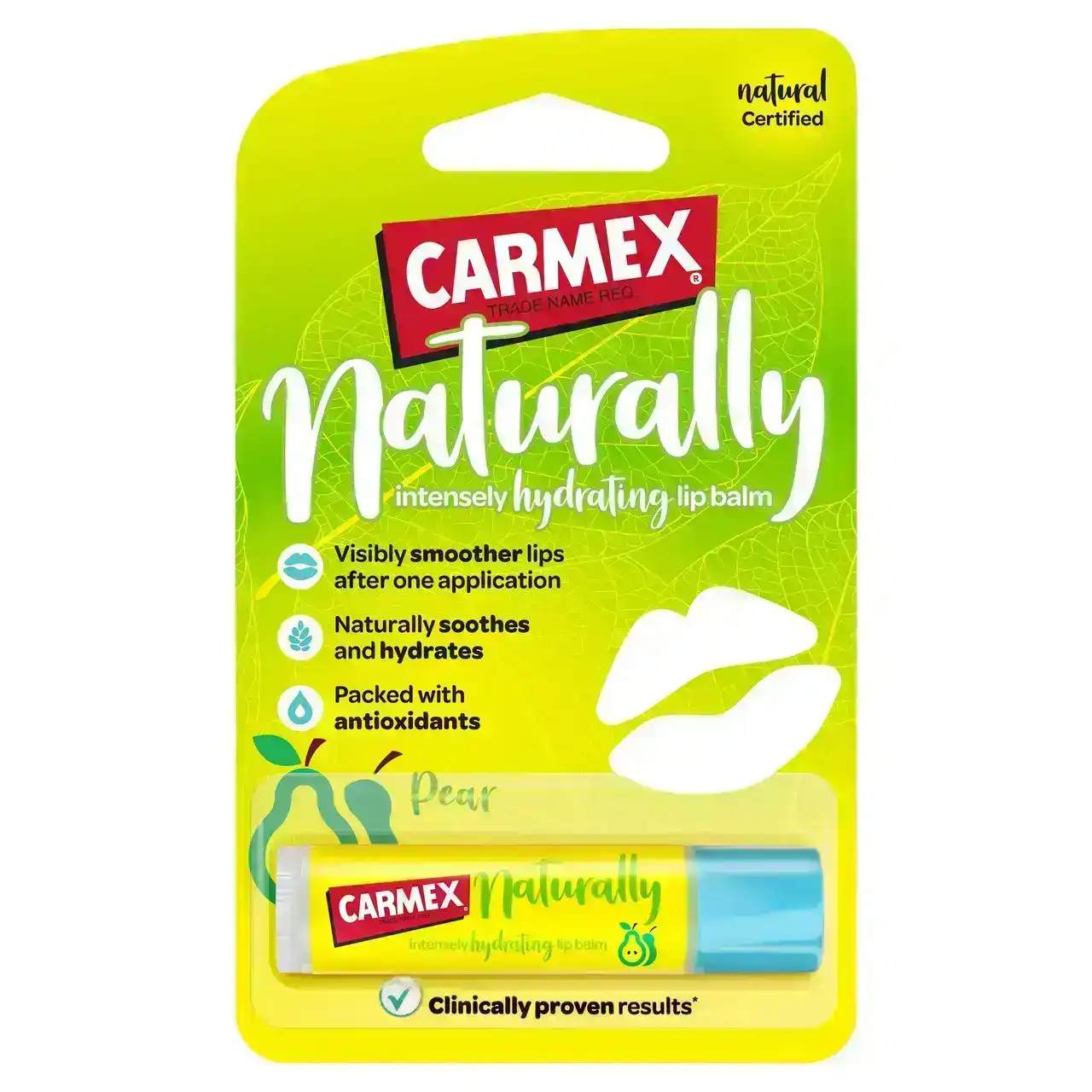 Carmex &#39;NATURALLY&#39; PEAR intensely hydrating lip balm
