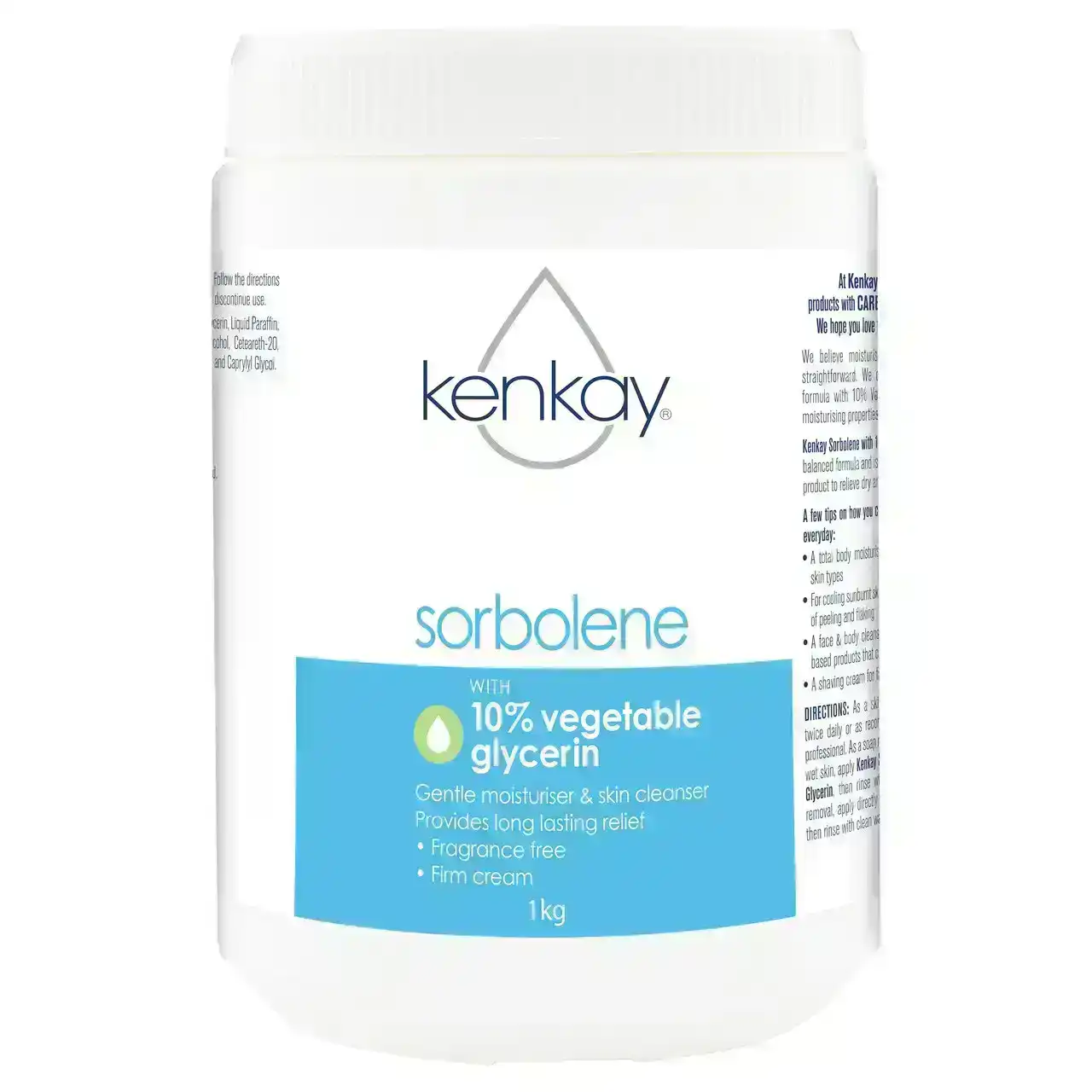 Kenkay Sorbolene with 10% Vegetable Glycerin 1kg