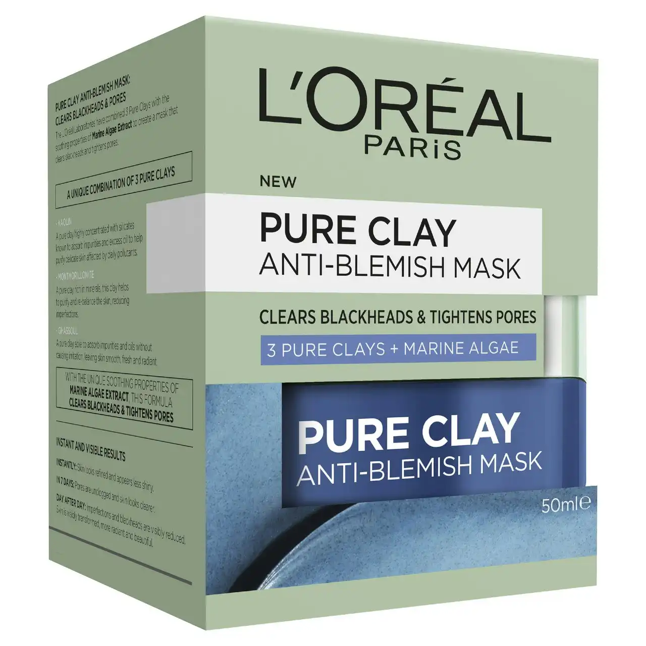 L'Oreal Paris Pure Clay Marine Algae Anti-Blemish Mask