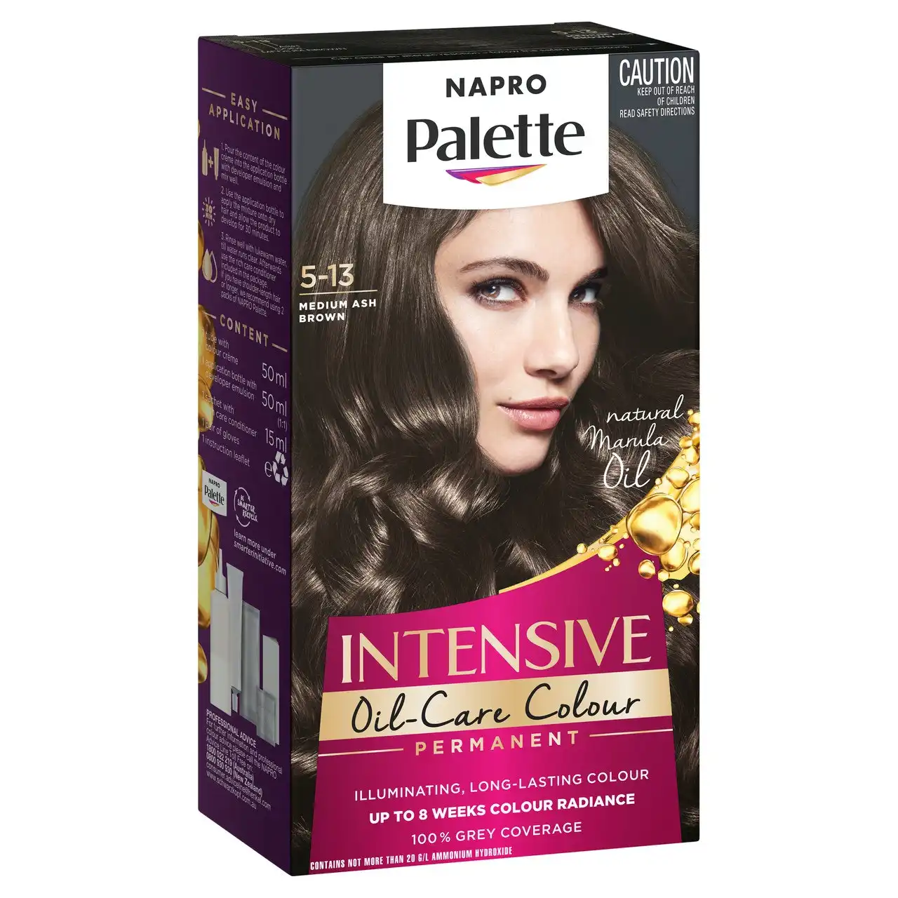 Napro Palette Intensive Creme Colour Permanent 5-13 Medium Ash Brown