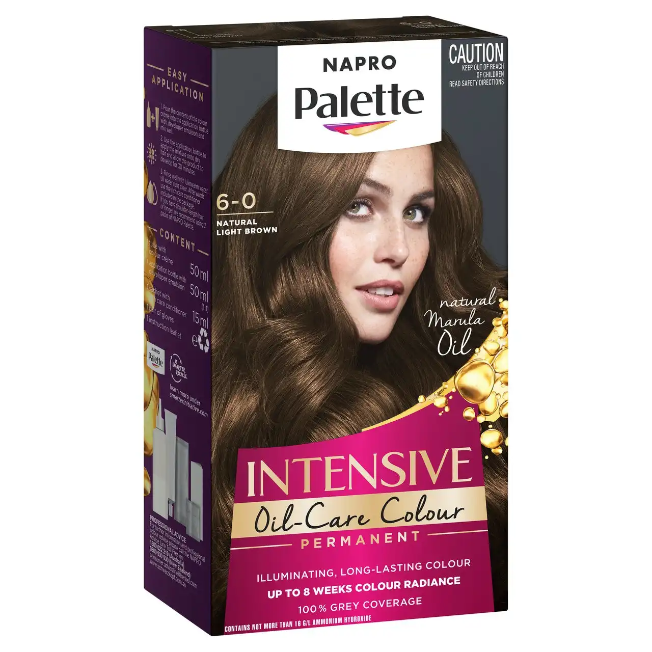 Napro Palette Intensive Creme Colour Permanent 6-0 Natural Light Brown