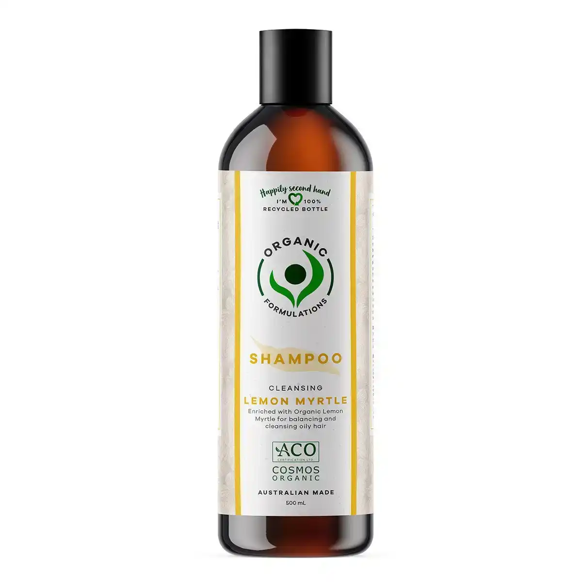 Organic Formulations Cleansing Lemon Myrtle Shampoo 500ml