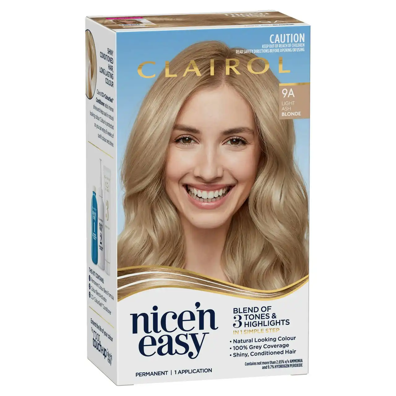 Clairol Nice 'N Easy 9A Natural Light Ash Blonde Permanent Hair Colour