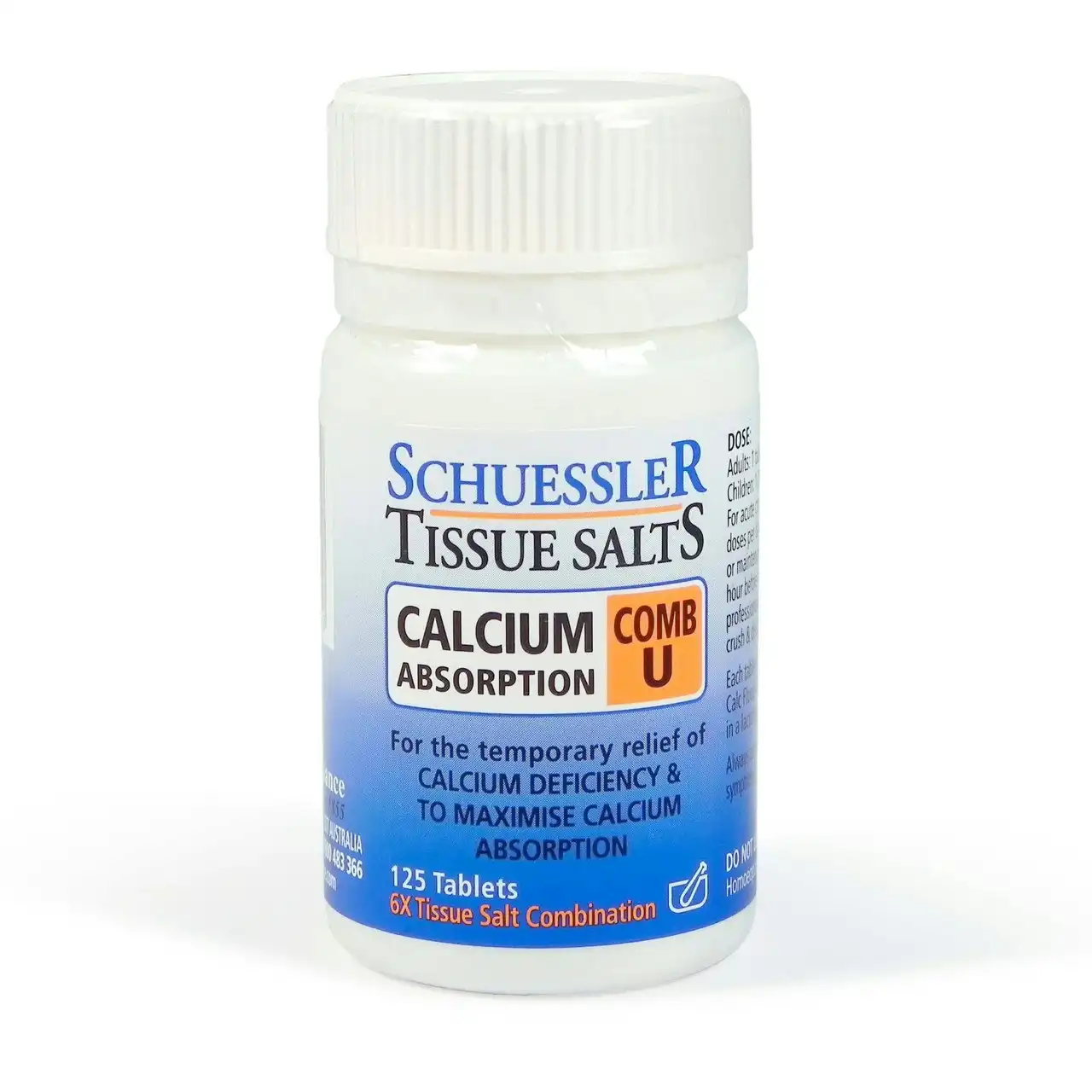 Schuessler Tissue Salts Calcium Absorption Comb U Tablets 125