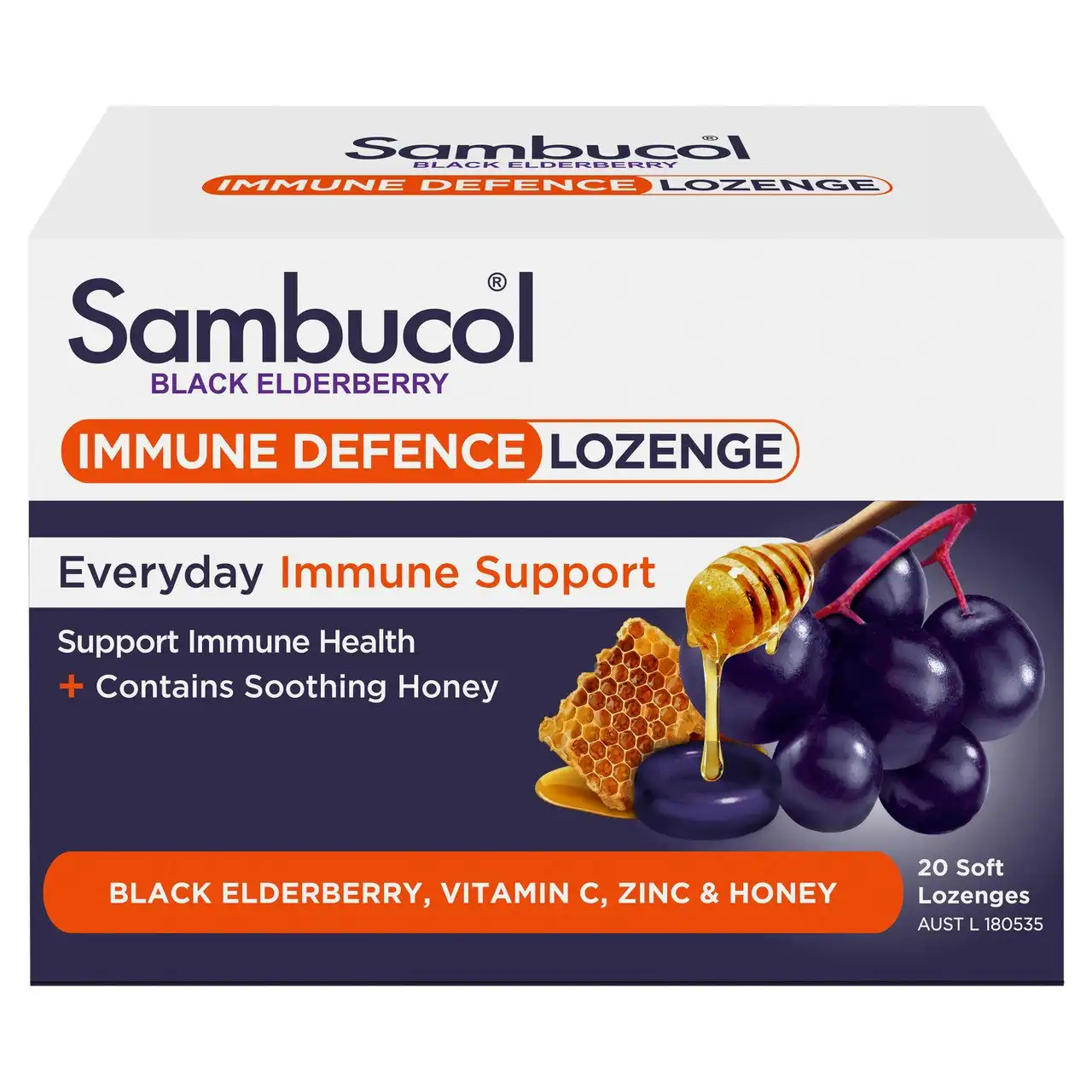 Sambucol Black Elderberry Immune Defence Lozenges 20s