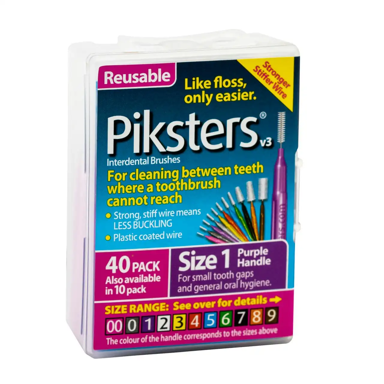 Piksters(R) Interdental Brushes Purple Size 1 40pk