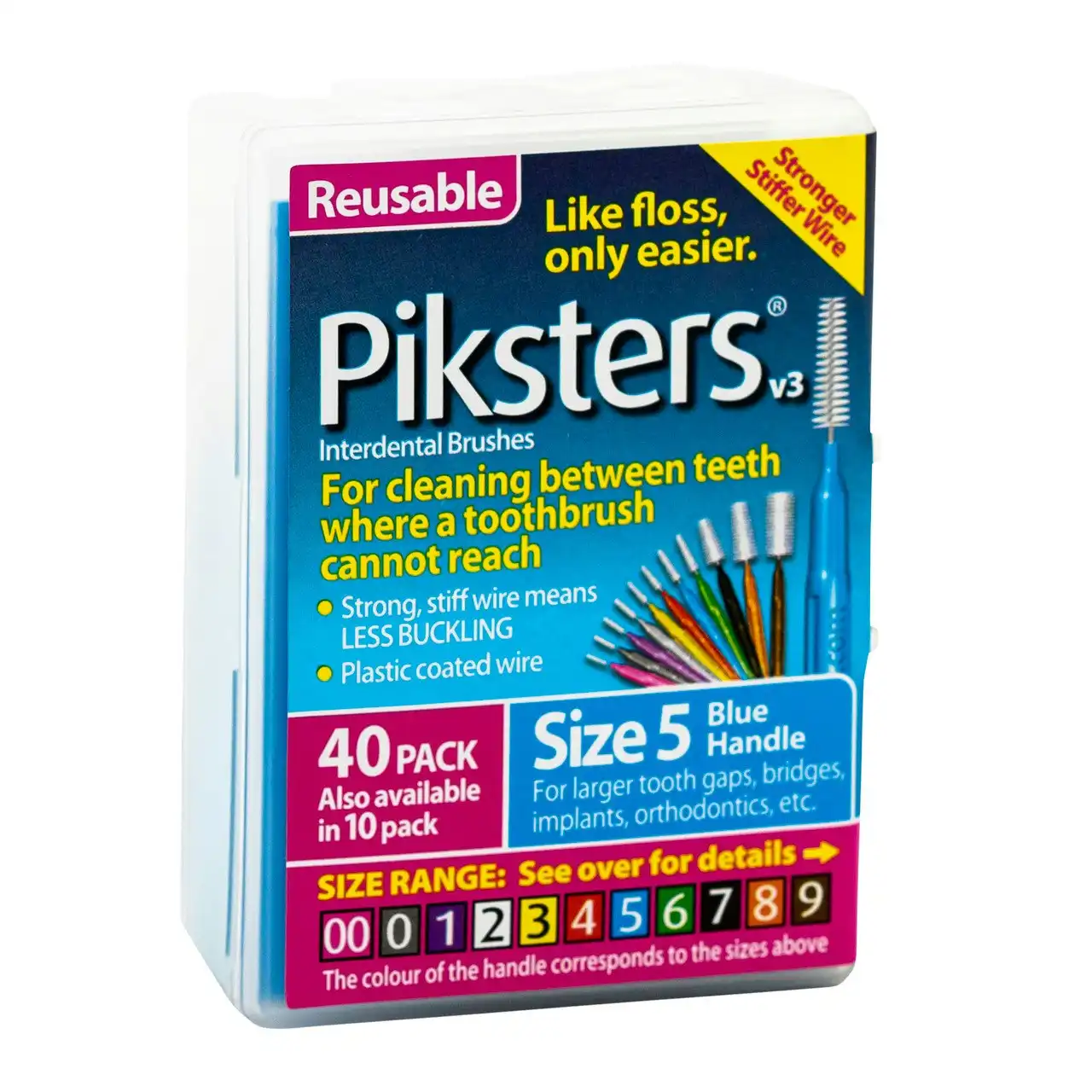 Piksters(R) Interdental Brushes Blue Size 5 40pk