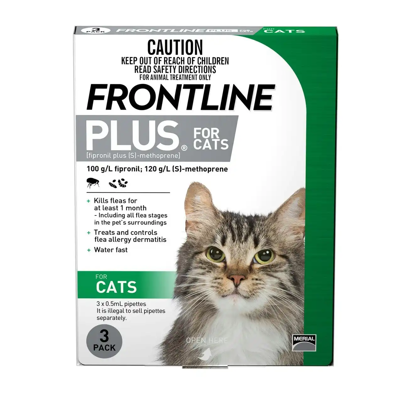 Frontline Plus For Cats 3 Pack