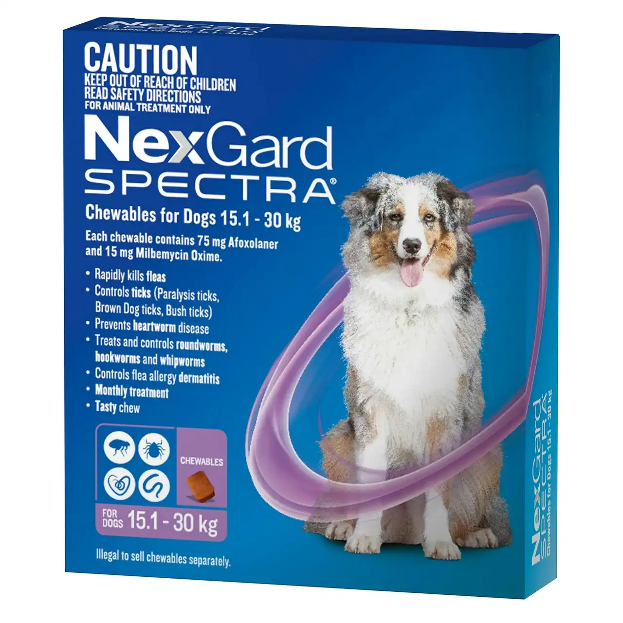 Nexgard Spectra Chewables For Dogs 15.1 - 30kg 3 Pack