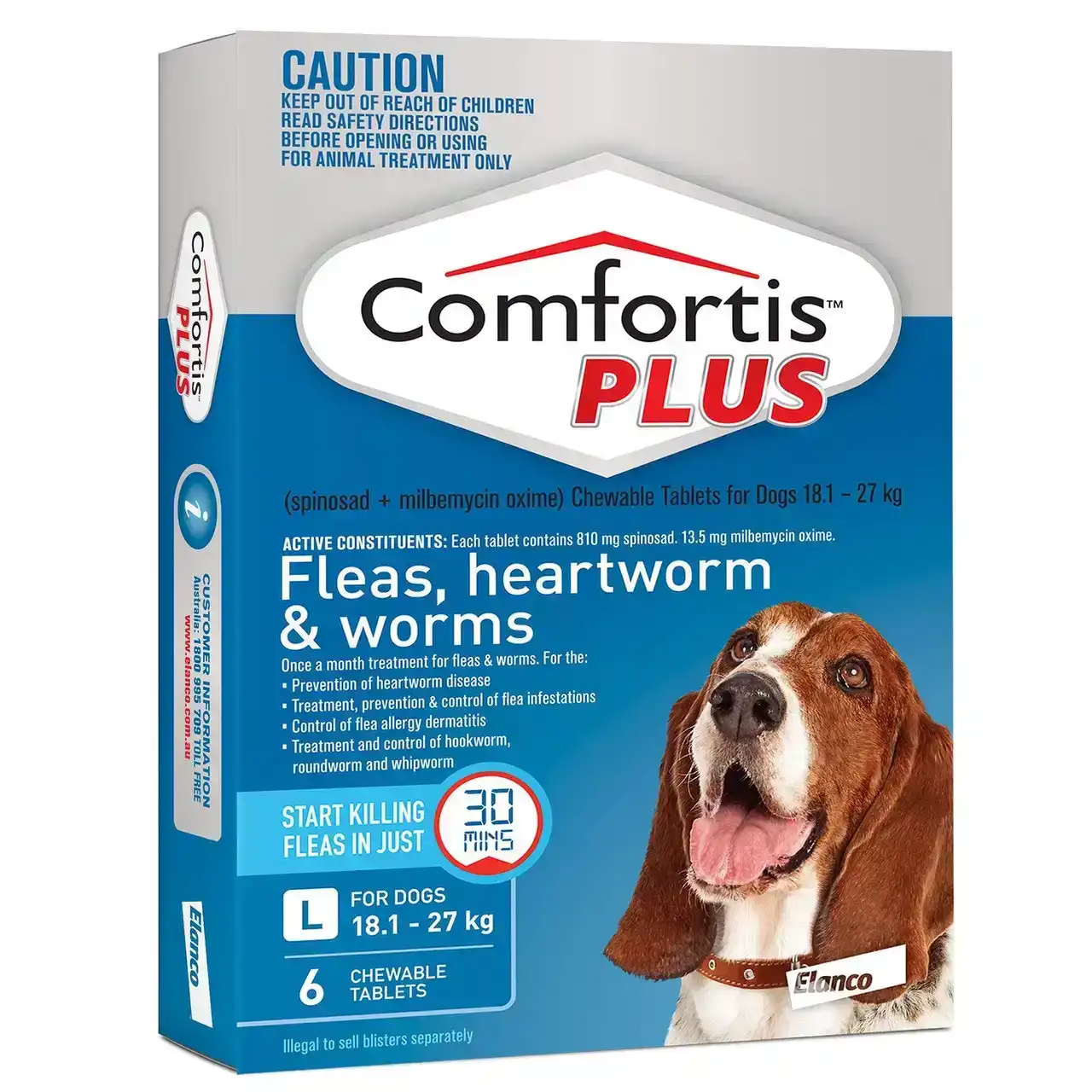 Comfortis Plus for Dogs 18.1 - 27kg 6 Pack