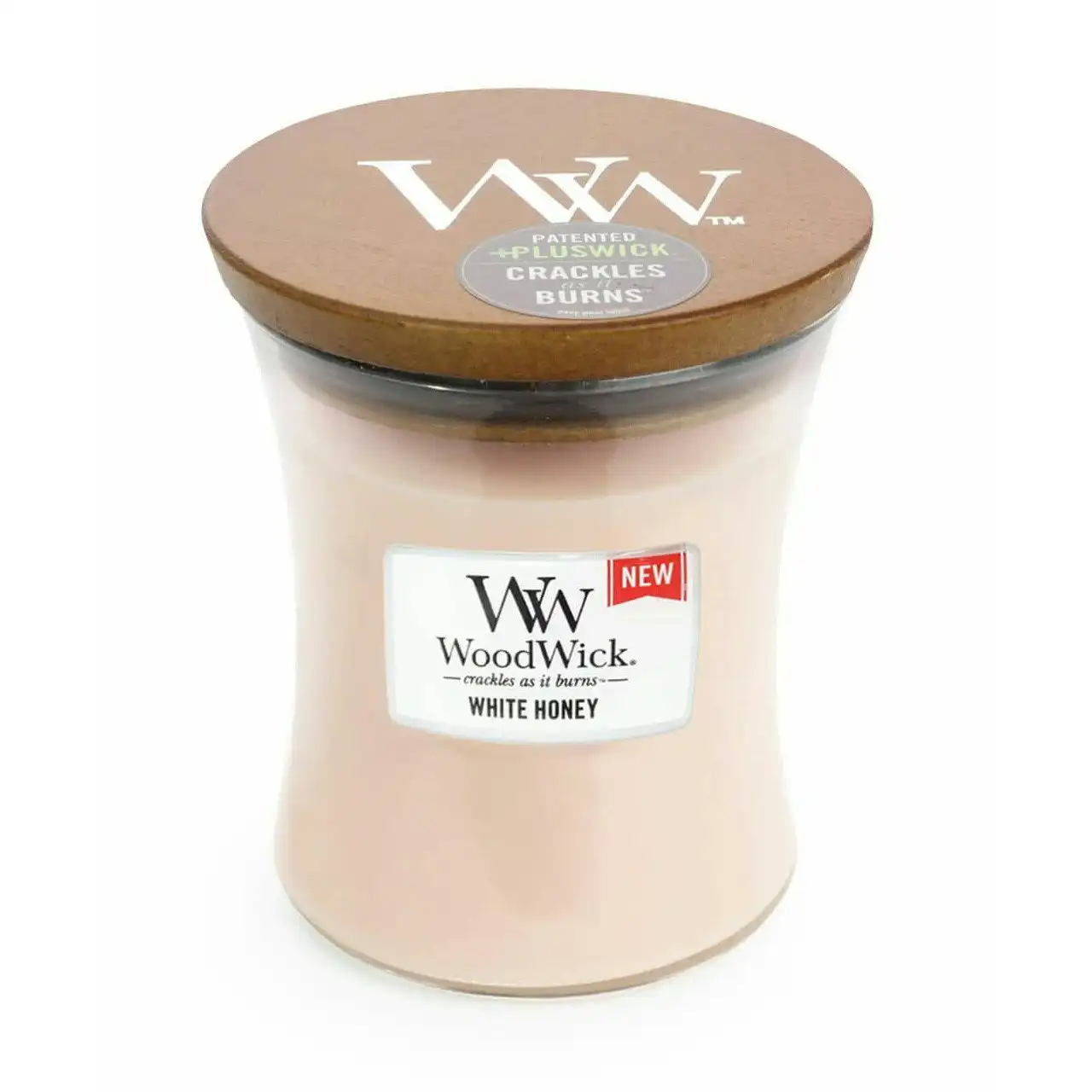 WoodWick Medium White Honey Scented Candle