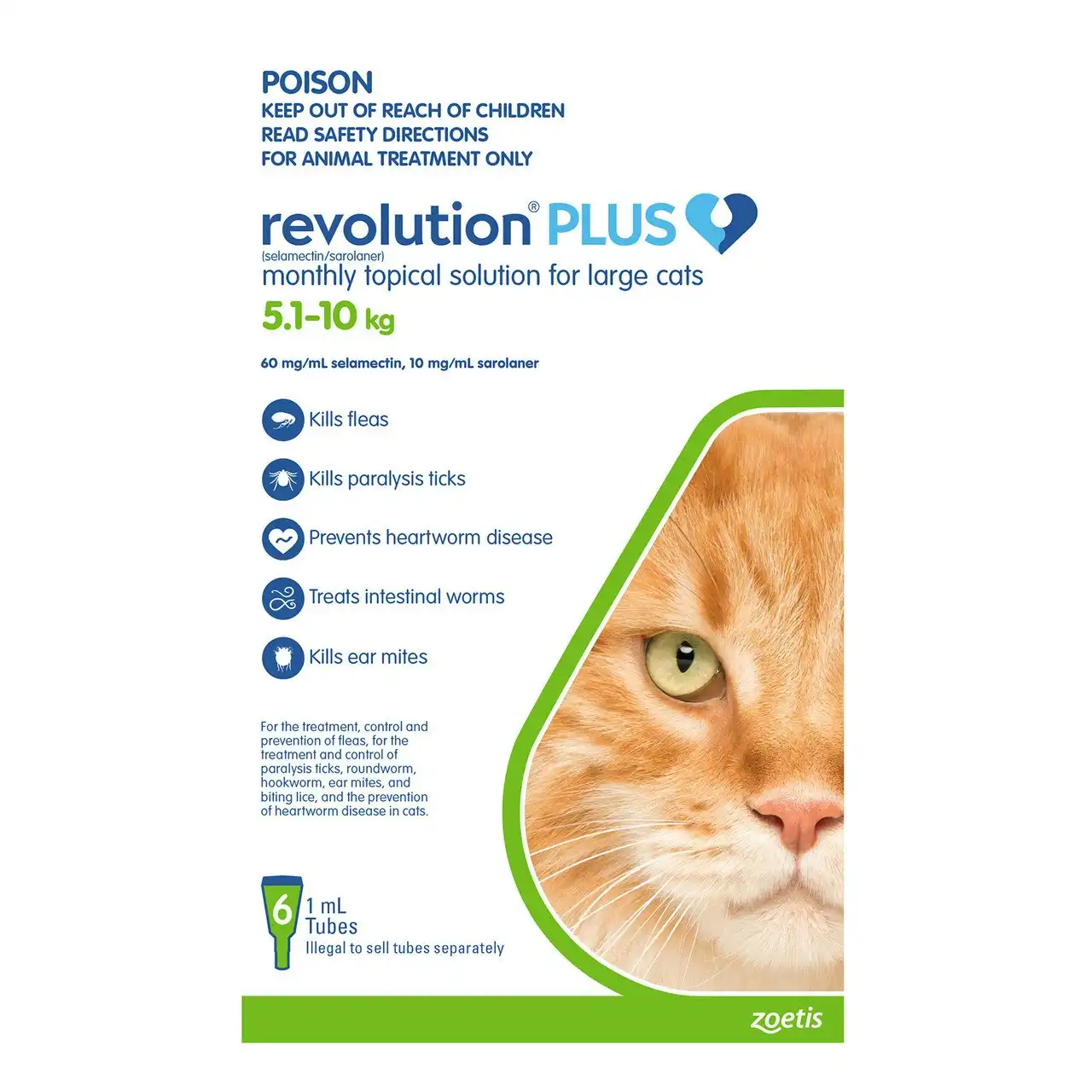 Revolution Plus For Large Cats 5-10kg 6 Pack