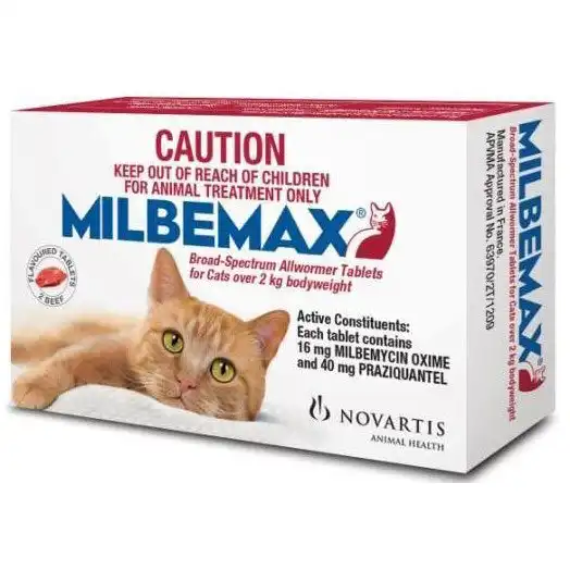 Milbemax(TM) Allwormer Tablet for Cats 2 - 8kg - 2 Pack