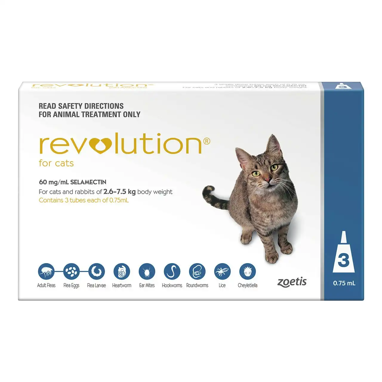 Revolution Cat 2.6-7.5kg 3 Pack