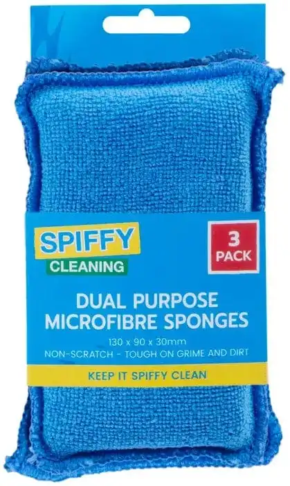 Spiffy 3PC Non-scratch Microfibre Sponges