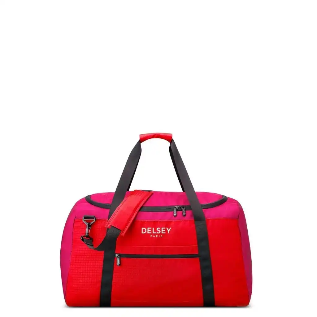 DELSEY Nomade 65cm Foldable Duffle Bag Red/Pink