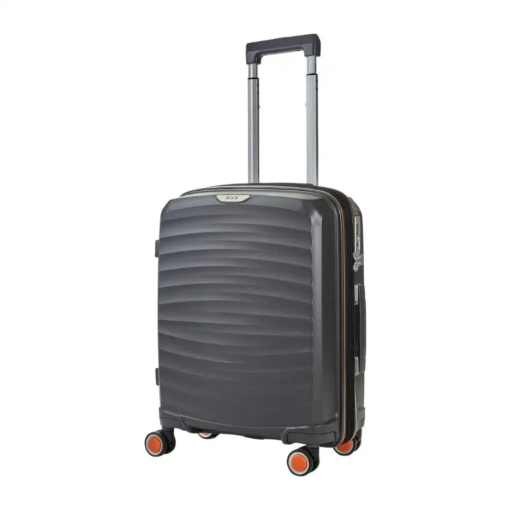 Rock Sunwave 54cm Carry On Hardsided Luggage - Charcoal