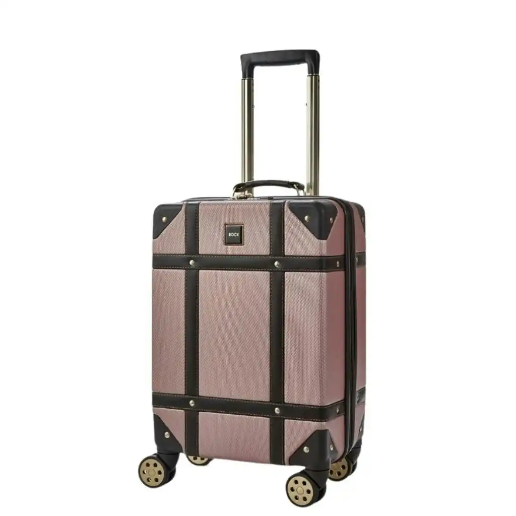 Rock Vintage 54cm Carry On Hardsided Luggage - Pink