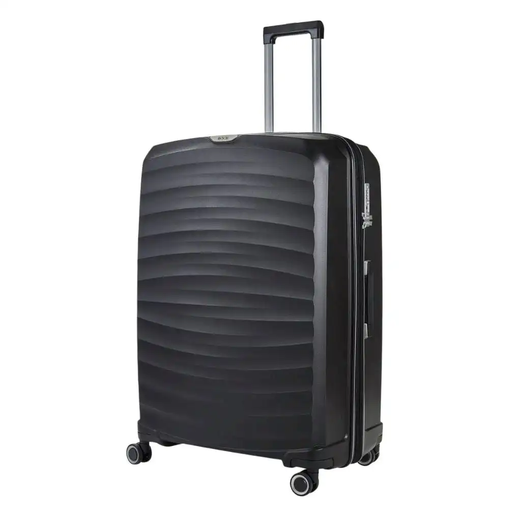 Rock Sunwave 79cm Large Expander Hardsided Luggage - Black
