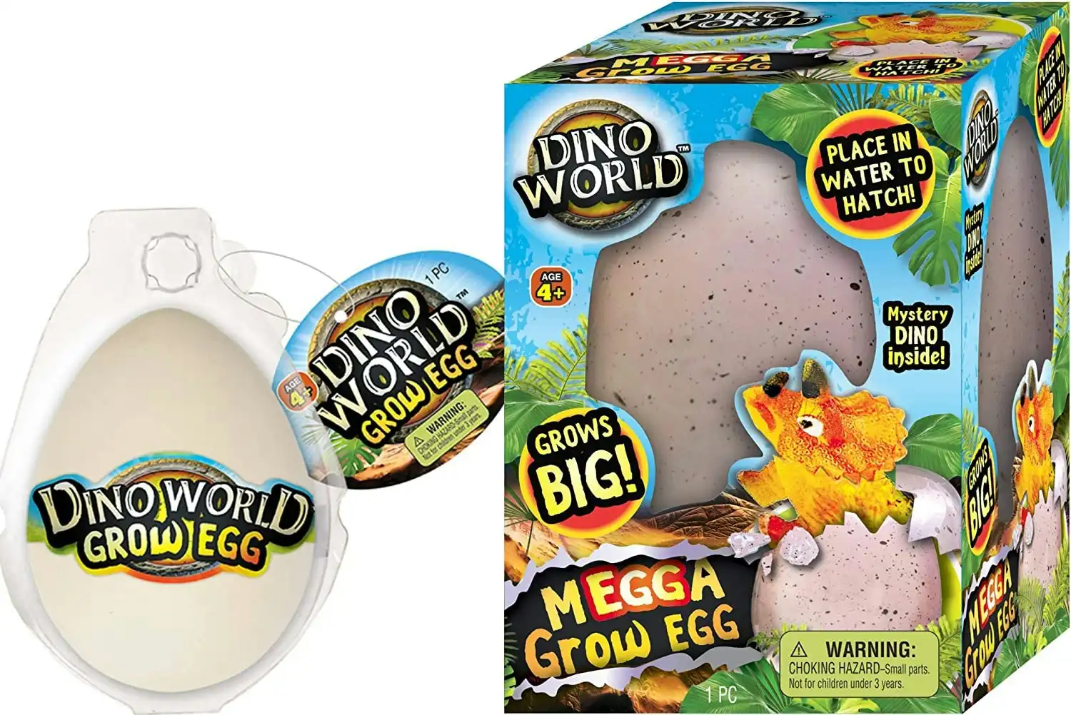 Dino World Magic Grow Egg and Grow Egg Mega Combo by JA-RU