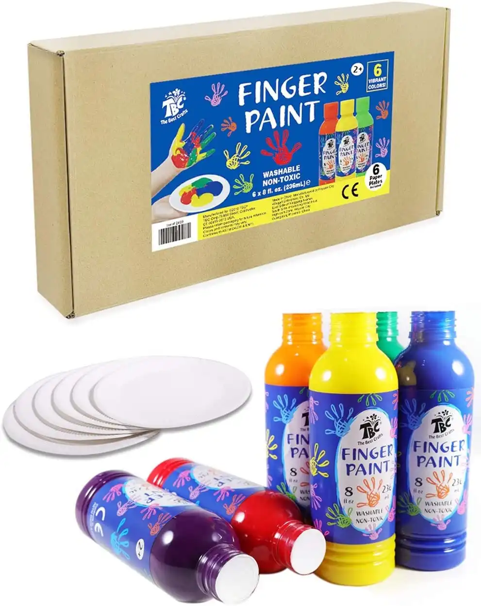 Washable Finger Paint 6-pack