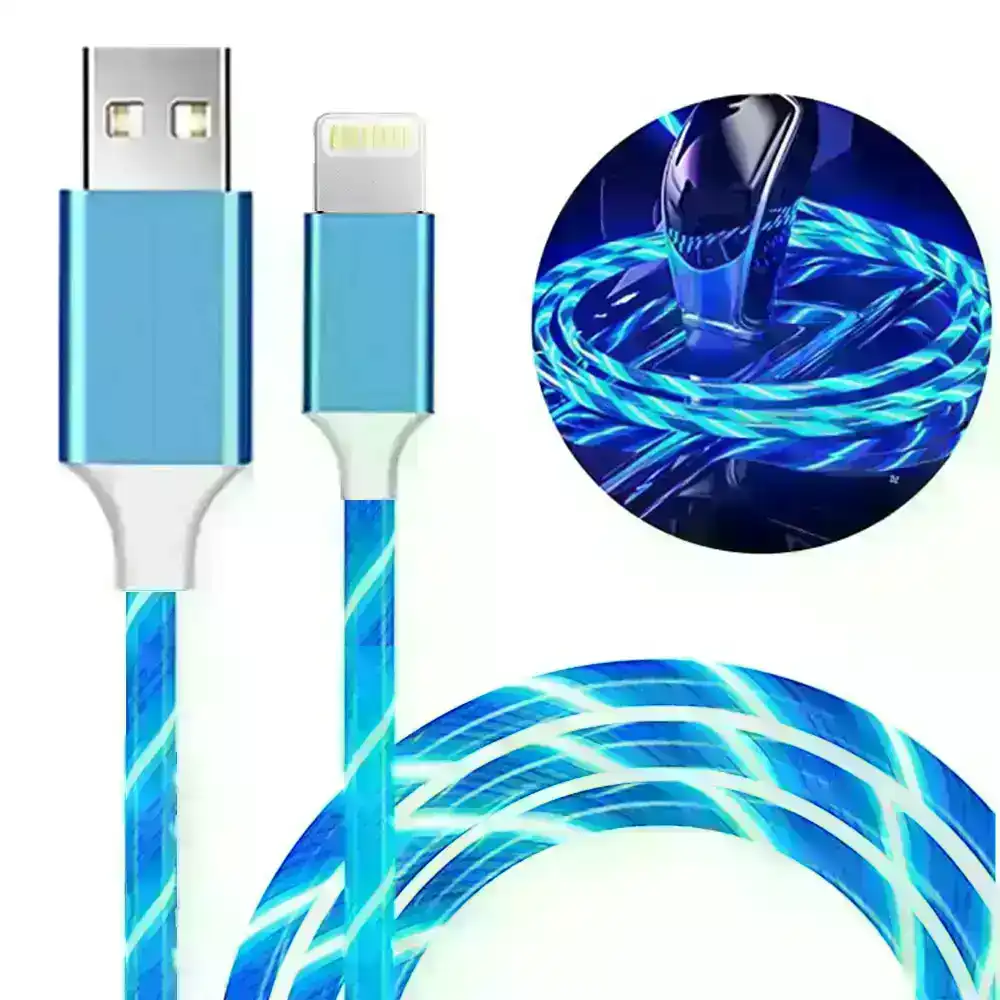 LED Charging Cable Visible Flowing charge cable