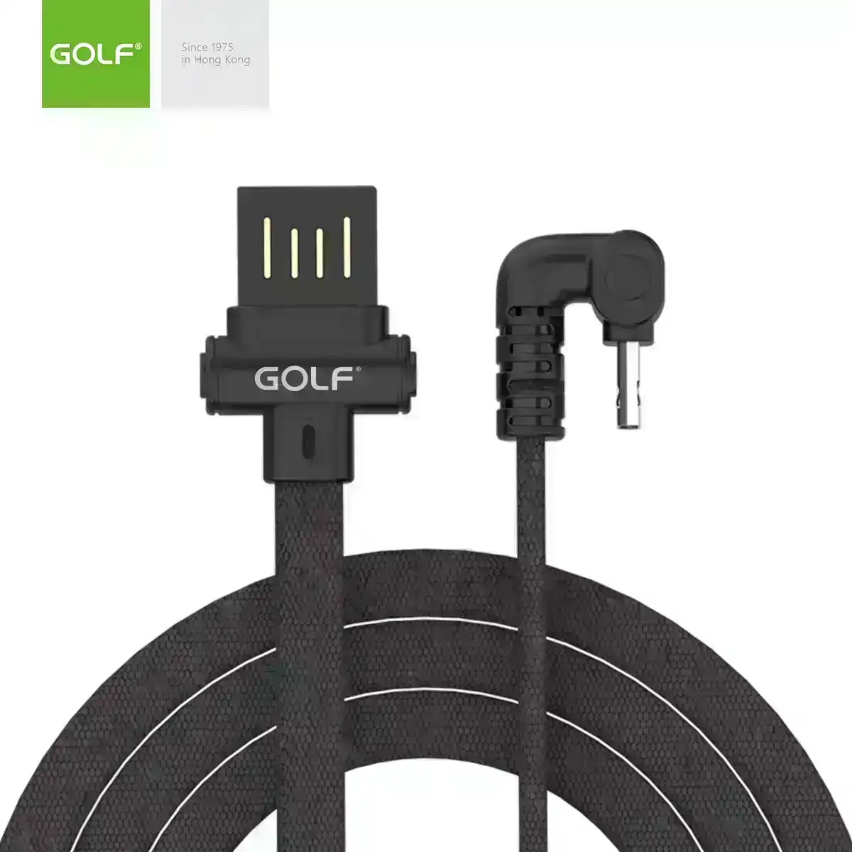 Micro-USB Gaming Cable Golf GC-68M USB 1m 3A Fast Charging U Shape
