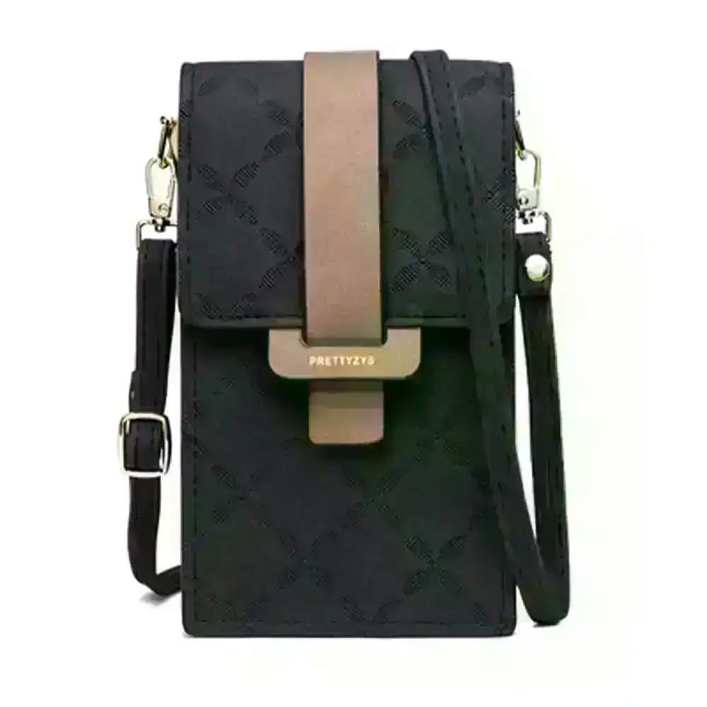 Plaid Print Messenger Bags Woman Crossbody Bags PU Leather Shoulder Phone Bag