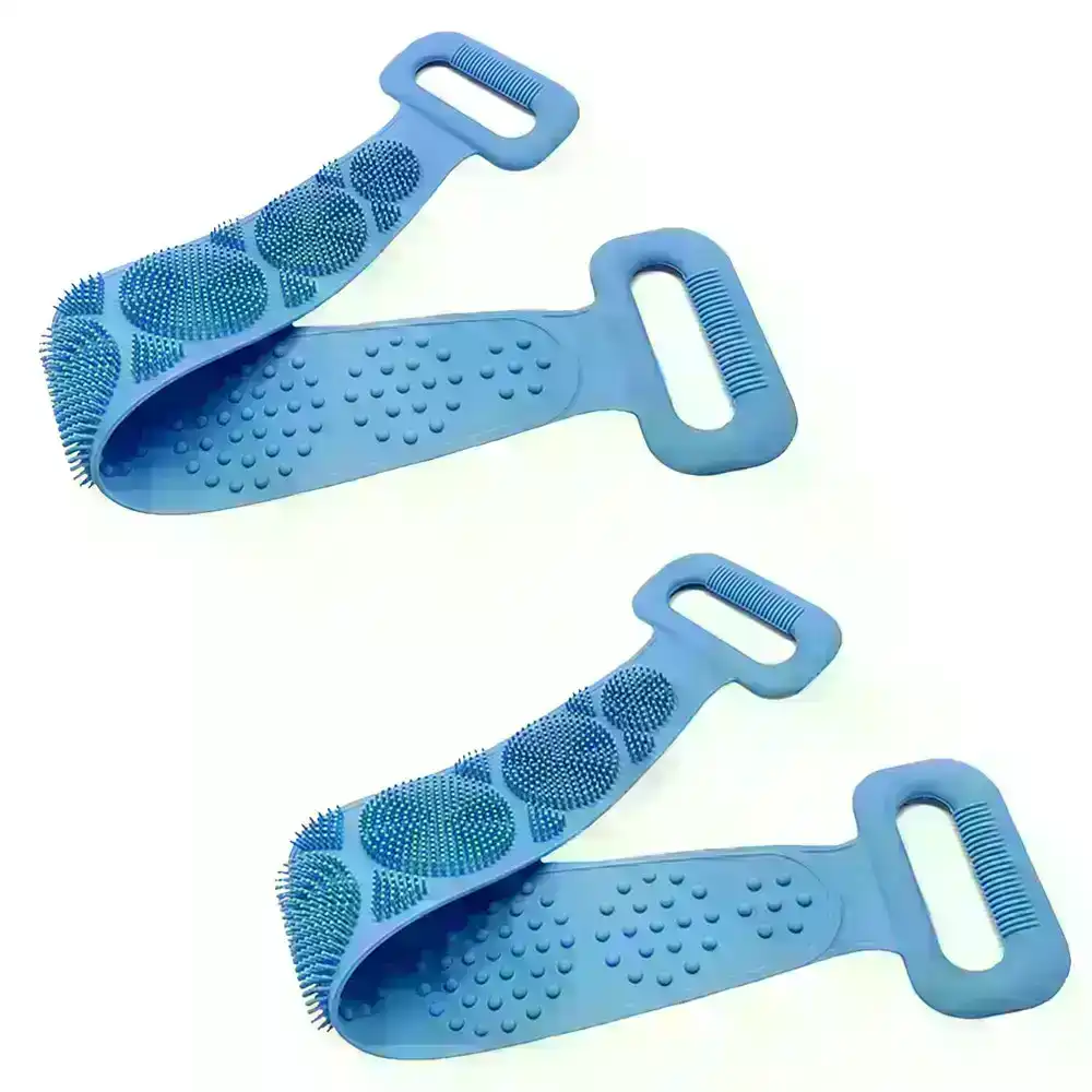 2 pack Silicone Back Scrubber for Shower Handle Body Washer