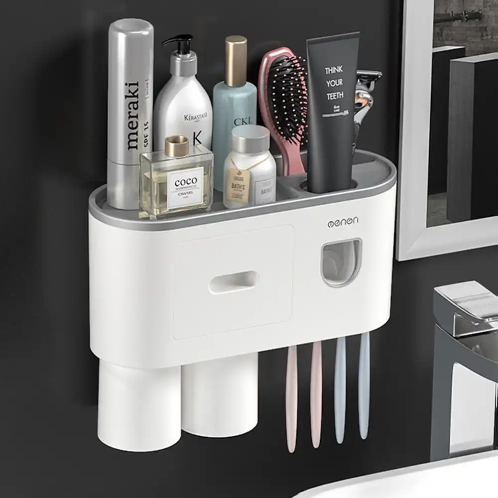Automatic Toothpaste Dispensers Squeezer Kit-white