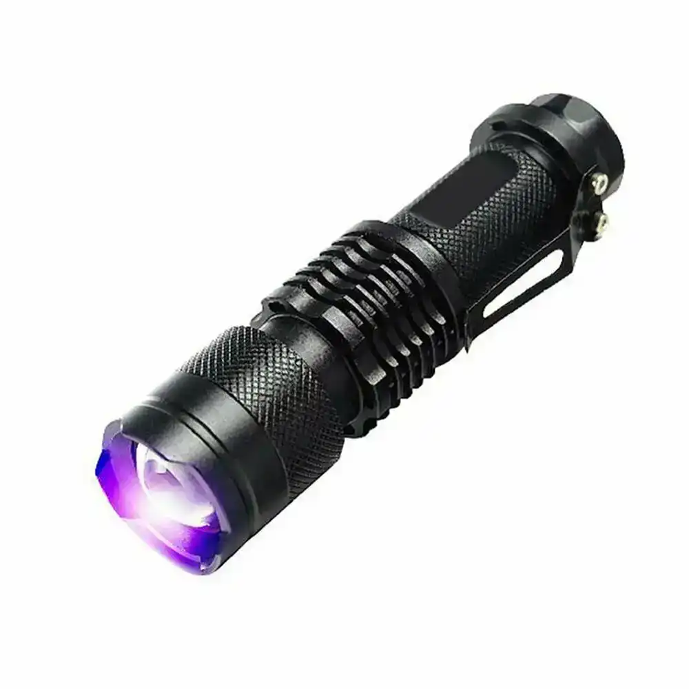 UV Ultra Violet LED Flashlight-Black