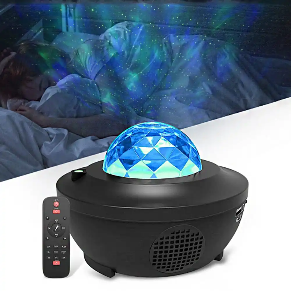 LED Galaxy Projector Ocean Wave LED Night Light Music Player Night Light
