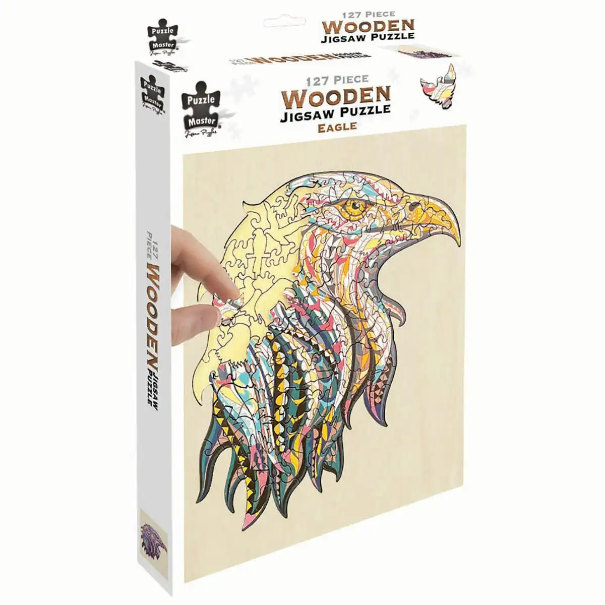 Puzzle Master Wooden Jigsaw Puzzle, Eagle- 127pc