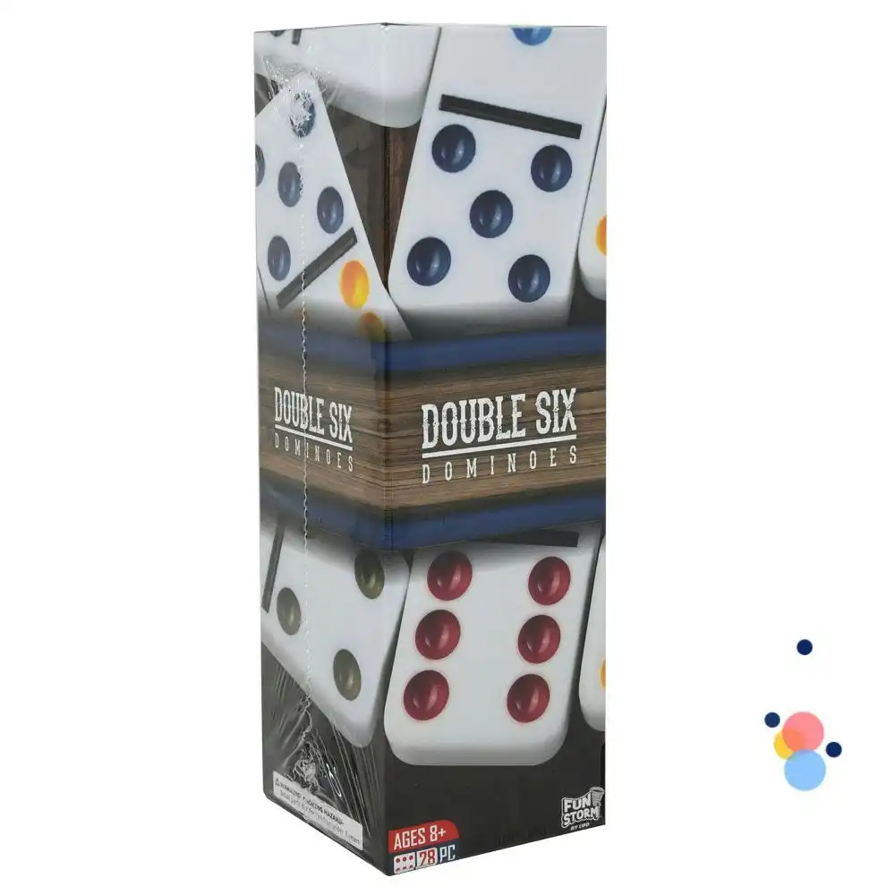 Fun Storm Dominoes Double Six In Colored Box