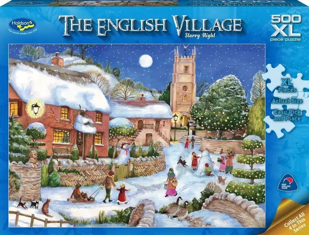 Holdson Puzzle English Village Series 2 (Starry Night) - 500PC XL